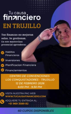 Causa Financiero en Trujillo 2026 - conferencia presencial